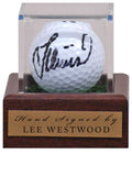 Lee Westwood Golf Legend Hand Signed Golf Ball Display AFTAL COA