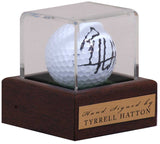 Tyrrell Hatton Golf Legend Hand Signed Golf Ball Display AFTAL COA