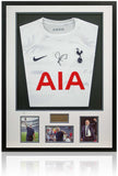 Ange Postecoglou Tottenham Hotspur Hand Signed Football Shirt AFTAL COA