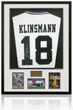 Jurgen Klinsmann Tottenham Hotspur Legend Hand Signed Football Shirt AFTAL COA