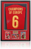 James Milner Liverpool Legend Hand Signed Framed Shirt AFTAL COA