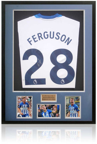 Evan Ferguson Brighton and Hove Albion Hand Signed Football Shirt AFTAL COA