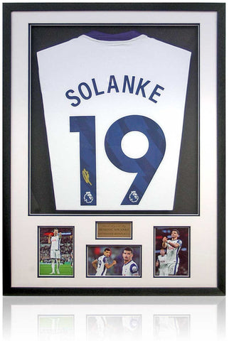 Dominic Solanke Tottenham Hotspur Hand Signed Football Shirt AFTAL COA