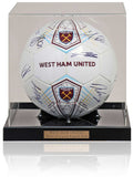 West Ham United 2018/19 Squad Hand Signed Size 5 Football Ball Club COA