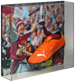 Mark Noble West Ham United Hand Signed Football Boot Play-Offs Display AFTAL COA