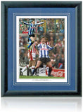 Chris Waddle Sheffield Wednesday Legend Hand Signed 16x12'' Montage AFTAL COA