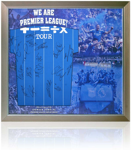 Ipswich Town FC 2024/25 Squad Hand Signed Football Shirt Presentation AFTAL COA