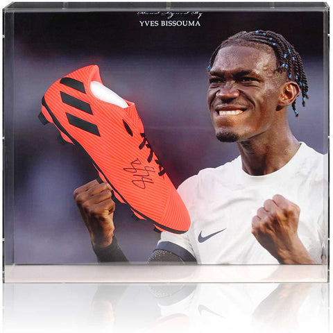 Yves Bissouma Tottenham Hotspur Hand Signed Football Boot Presentation COA