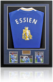 Michael Essien Chelsea Legend Hand Signed Home Football Shirt AFTAL COA