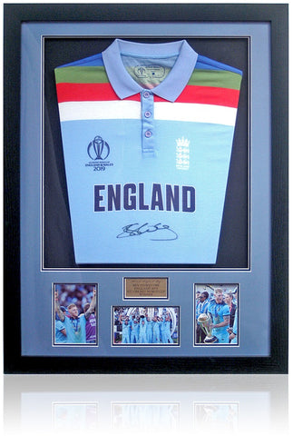 Ben Stokes Hand Signed England Cricket Shirt AFTAL COA