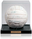 Leeds United Legends Of The 1970's Squad Signed Vintage Football AFTAL COA