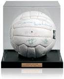 Leeds United Legends Of The 1970's Squad Signed Vintage Football AFTAL COA