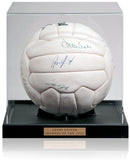 Leeds United Legends Of The 1970's Squad Signed Vintage Football AFTAL COA