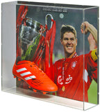 Steven Gerrard Liverpool Legend Hand Signed Football Boot Display AFTAL COA