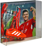 Steven Gerrard Liverpool Legend Hand Signed Football Boot Display AFTAL COA