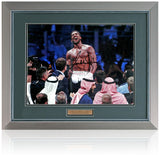 Anthony Joshua Boxing Legend Hand Signed 16x12'' Photograph AFTAL COA