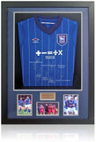 Ipswich Town FC 2024/25 Squad Hand Signed by 7 Football Shirt Display AFTAL COA