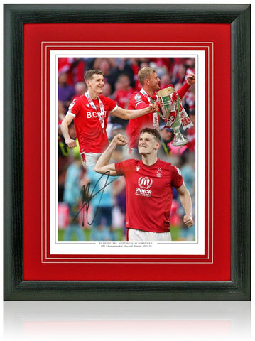 Ryan Yates Nottingham Forest Captain Hand Signed 16x12'' Montage AFTAL COA