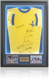 Arsenal 1971 Double Winners Squad LED Lit Shirt Hand Signed by 8 COA