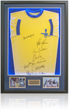 Arsenal 1971 Double Winners Squad LED Lit Shirt Hand Signed by 8 COA