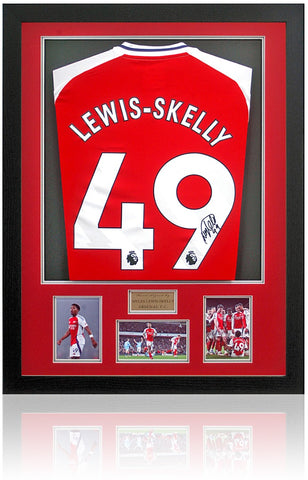Myles Lewis-Skelly Arsenal Hand Signed Football Shirt AFTAL COA