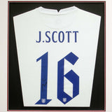 Jill Scott England Lionesses Legend Hand Signed Football Shirt COA