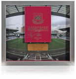 Billy Bonds West Ham Legend Hand Signed Leather Bound Final Boleyn Programme
