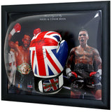 Nigel and Conor Benn Hand Signed Boxing Glove Dome Display AFTAL COA