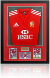 Martyn Williams MBE Rugby Legend Hand Signed Lions Shirt AFTAL COA