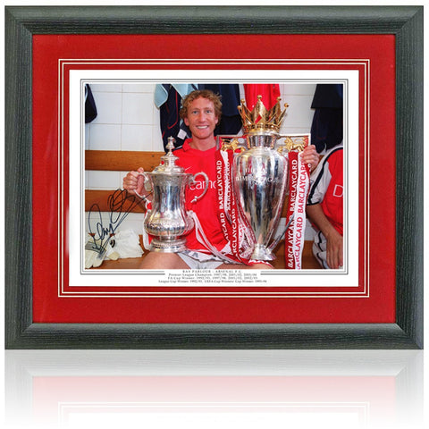 Ray Parlour Arsenal Legend Hand Signed 16x12'' Honours Photograph AFTAL COA