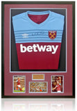 Mark Noble West Ham United Legend Hand Signed Home Shirt Display AFTAL COA