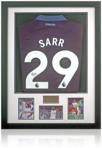 Pape Matar Sarr Tottenham Hotspur Europa League Winner Hand Signed Shirt COA
