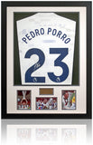 Pedro Porro Tottenham Hotspur Europa League Winner Hand Signed Shirt COA
