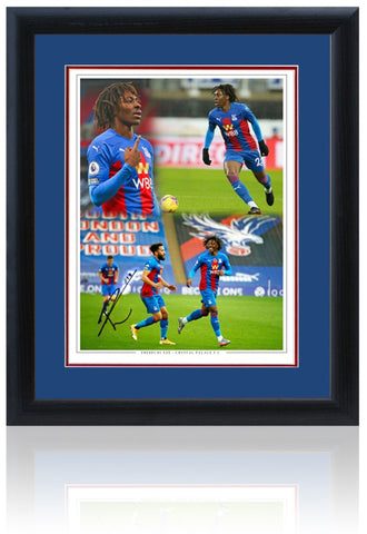 Eberechi Eze Crystal Palace Hand Signed 16x12'' Montage COA