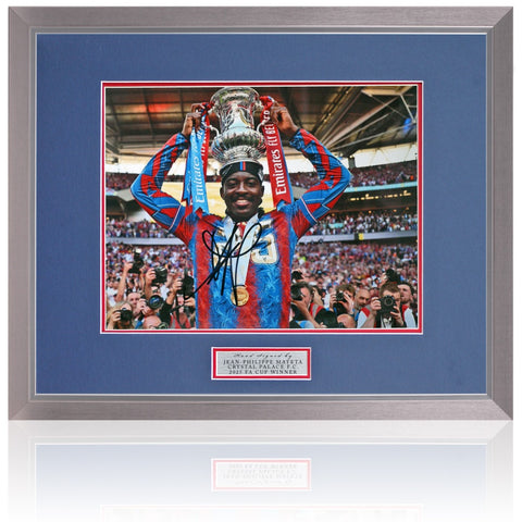 Jean-Philippe Mateta Crystal Palace 2025 FA Cup Winner Hand Signed 14x11'' Photograph COA