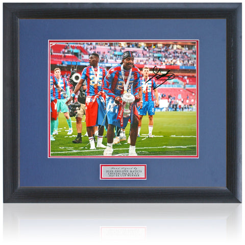 Jean-Philippe Mateta Crystal Palace 2025 FA Cup Winner Hand Signed 14x11'' Photograph COA