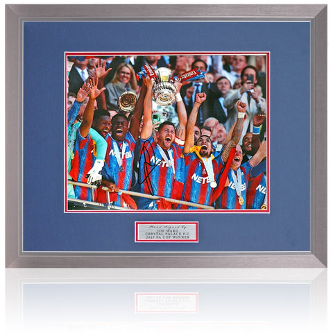Joel Ward Crystal Palace 2025 FA Cup Winner Hand Signed 14x11'' Photograph COA
