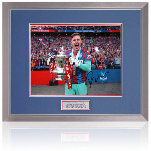 Dean Henderson Crystal Palace 2025 FA Cup Winner Hand Signed 14x11'' Photograph COA