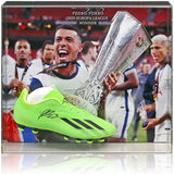 Pedro Porro Tottenham Hotspur Europa League Winner Hand Signed Football Boot Display COA