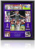 Micky van de Ven Tottenham Hotspur Hand Signed Europa League Winner Large Presentation COA