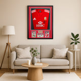 Manu Tuilagi British and Irish Lions Legend Hand Signed Rugby Shirt COA