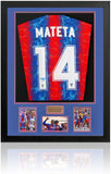 Jean Philippe Mateta Crystal Palace 2025 FA Cup Winner Hand Signed Framed Home Shirt COA