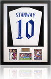 Georgia Stanway England Women's Two Time Euro Winner Hand Signed Shirt COA