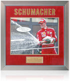 Michael Schumacher Formula 1 Racing Legend Hand Signed F1 Presentation AFTAL COA