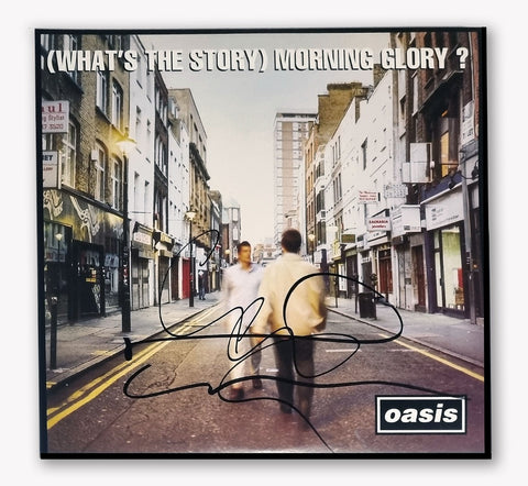 Noel and Liam Gallagher Hand Signed What's The Story Morning Glory Vinyl