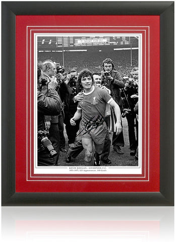 Kevin Keegan Hand Signed Liverpool FC Legend 23x19'' Framed Photograph COA