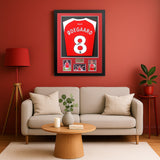 Martin Odegaard Arsenal Hand Signed Framed Home Football Shirt AFTAL COA