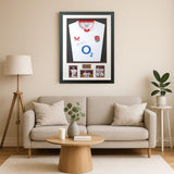 Maro Itoje Hand Signed England Rugby Shirt ? Framed Display with AFTAL COA