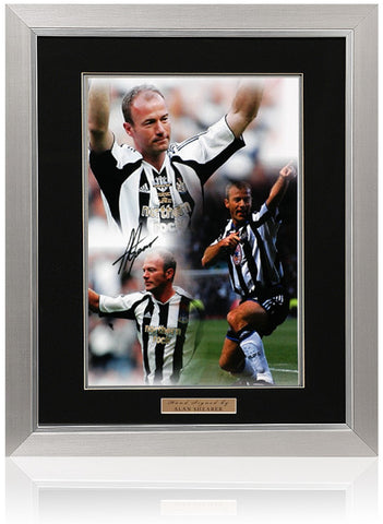 Alan Shearer Newcastle United Legend Hand Signed 23x19