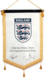Sven-Goran Eriksson and Tord Grip Signed England Pennant with Programme COA